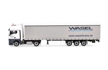 HER321235 - MAN TGX GX 4x2 met 3-assige schuifzeilaanhanger WASEL