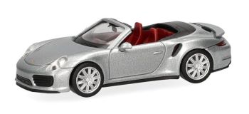 HER038928-003 - PORSCHE 911 Turbo cabriolet zilver metallic