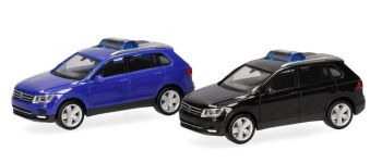 HER013109-003 - VOLKSWAGEN Tiguan met blauw-zwarte signaalhelling – 2 onderdelen om in elkaar te zetten