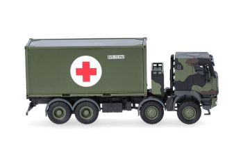HER747219-002 - IVECO Trakker 8x8 met 20-voetscontainer van de Bundeswehr