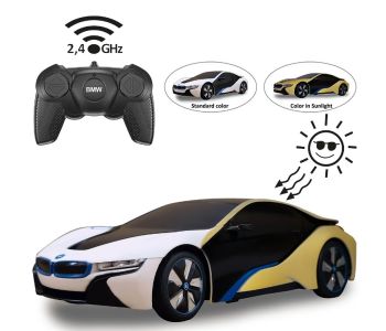 JAM403003 - BMW i8 Wit of Geel - UV-fotochromatische serie - Radiografisch bestuurd