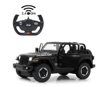 JAM405180 - Jeep Wrangler JL Zwart - Radiografisch bestuurd
