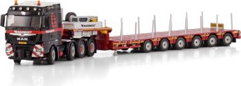 WSI410299 - MAN TGX XLX 8x4 met MANOOVR aanhangwagen 6 MAMMOET assen
