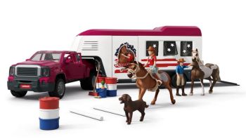 SHL42705 - Pick-uptruck en Grote Paardentrailer
