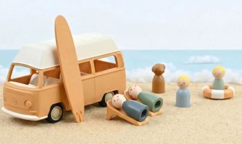 NOREV431040 - VOLKSWAGEN Combi Type 2 Geel - Plastigam-serie