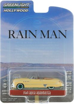 GREEN44960-CVERT - BUICK Roadmaster met groene velgen 1949 uit de film RAIN MAN in blisterverpakking
