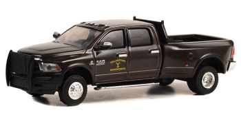 GREEN44980-F - RAM 3500 Laramie Dually 2017 Bruin uit de TV-serie YELLOWSTONE in blisterverpakking
