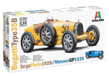 ITA4716 - BUGATTI Type 35B Targe Floria 1928 van de GP van Monaco 1930 Om te monteren en te schilderen