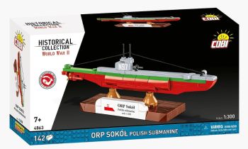COB4863 - Poolse onderzeeboot ORP Sokół - 142 onderdelen