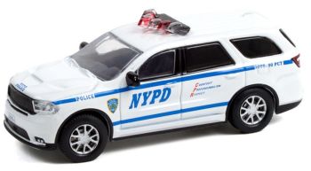 GREEN42980-F - DODGE Durango 2019 New York Police HOT PURSUIT 40-serie blisterverpakking