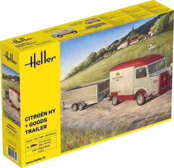 HEL50331 - CITROEN HY met goederenaanhanger, te monteren en te spuiten.