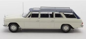 MTX51302-211 - MERCEDES-BENZ V114 LWB Crayford Estate 1971 Wit met blauw dak - Gelimiteerd tot 408ex.