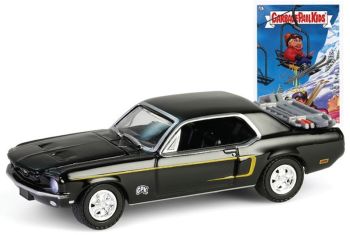 GREEN54110-C - FORD Mustang coupé 1968 zwart uit de serie GARBAGEPAILKIDS in blisterverpakking