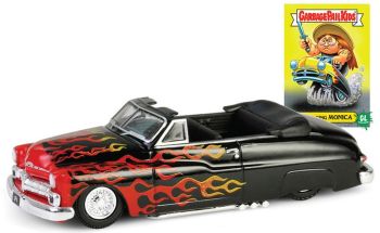 GREEN54110-F - MERCURY Eight Convertible Lowrider 1950 zwart uit de serie GARBAGEPAILKIDS in blisterverpakking