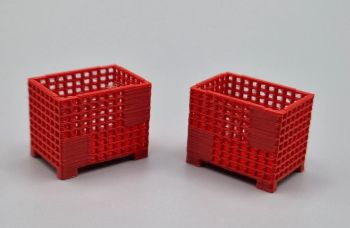 MSM5471/05 - Rode draadgaas palletdozen - L.24 x B.16 x H.19,4 mm