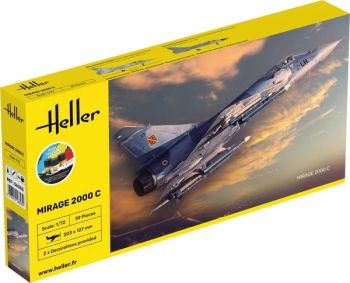 HEL56303 - Startpakket met verf en accessoires - MIRAGE 2000 C om te monteren