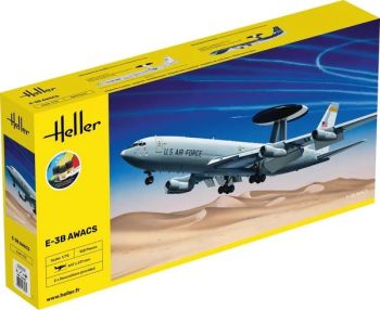 HEL56308 - Startpakket met verf en accessoires - BOEING E-3B Awacs om zelf te monteren