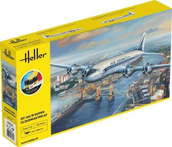HEL56315 - Startpakket met verf en accessoires - DOUGLAS DC6 Super Cloudmaster AIR Frankrijk om zelf te monteren