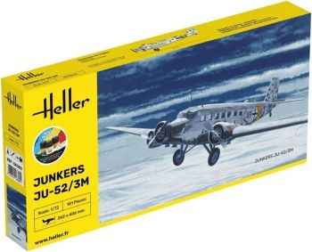 HEL56380 - Startpakket met verf en accessoires - JUNKERS JU-52/3m om zelf te monteren