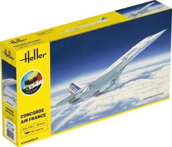 HEL56445 - Startpakket met verf en accessoires - CONCORDE Air France om zelf in elkaar te zetten