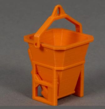 MSM5801/02 - Vierkante betoncontainer – Oranje – L.25 x B.27,6 x H.42,3 mm