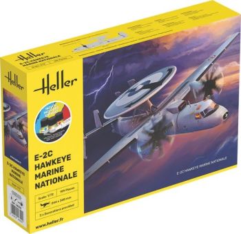 HEL58302 - Startset met verf en accessoires – Militair vliegtuig E-2C Hawkeye (Franse marine)