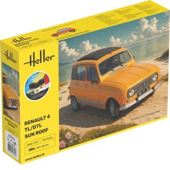 HEL58704 - Startpakket met lak en accessoires - RENAULT 4 TL/GTL schuifdak