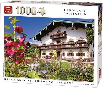 KING55854 - Legpuzzel van 1000 stukjes Beierse Alpen in Duitsland