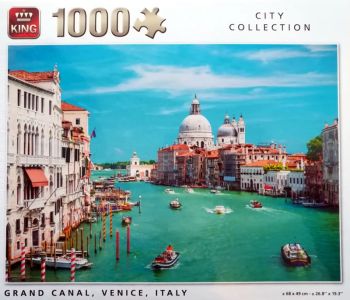 KING55978 - Legpuzzel 1000 stukjes Grand Canal van Venetië in Italië