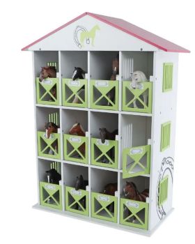 KID610308 - Stal met 12 boxen - 19 x 41 x 53 cm - zonder dieren