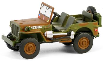 GREEN61050-A - JEEP Willys MB 1942 1e Canadese tankbrigade uit de serie BATAILLON 64 in blisterverpakking