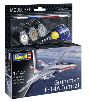 REV63782 - MODEL SET - GRUMMAN F-14A Tomcat gevechtsvliegtuig om te bouwen met verf