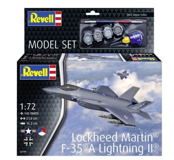 REV63799 - MODEL SET - Gevechtsvliegtuig LOCKHEED Martin F-35A Lightning II om te assembleren met verf