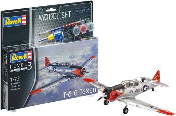 REV63924 - MODEL SET - T6G Texan Vliegtuig met verf om in elkaar te zetten