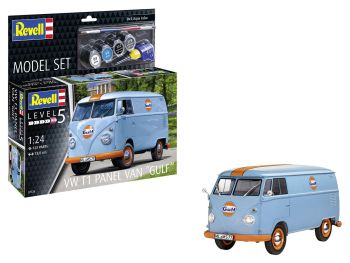 REV67726 - MODEL SET VOLKSWAGEN Type 1 bestelwagen GULF met verf om te monteren