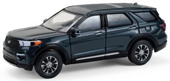 GREEN68070-D - FORD Explorer 2024 steenblauw uit de serie SHOWROOM FLOOR in blisterverpakking