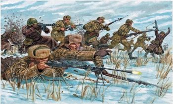 ITA6069 - Russische infanterie – Overschilderbare winteruniformen