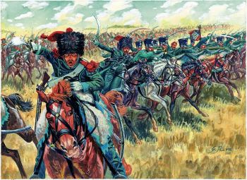 ITA6080 - Franse lichte cavalerie om te schilderen