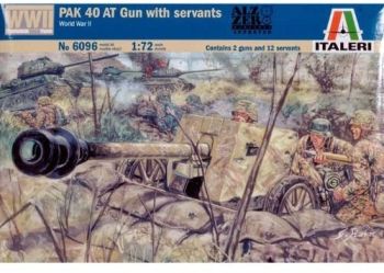 ITA6096 - Pak 40 antitankkanon om in elkaar te zetten en te schilderen