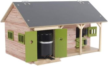 KID610249 - Stal met 2 boxen voor paarden en schuur