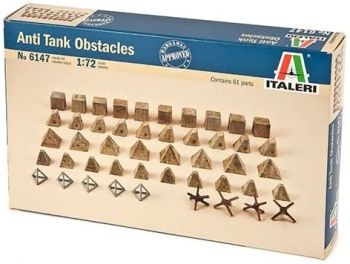 ITA6147 - Anti-tank obstakels om te monteren en te schilderen