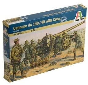 ITA6165 - WWII: Italiaans 149/40 kanon met bemanning om te monteren en te schilderen