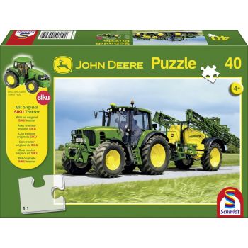 PUZ55625 - Puzzel 40 stukjes JOHN DEERE 6630 Met sproeier 732 JOHN DEERE 36,1 x 24,3 cm