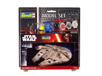 REV63600 - Modelset Millennium Falcon STAR WARS met schilderij om in elkaar te zetten