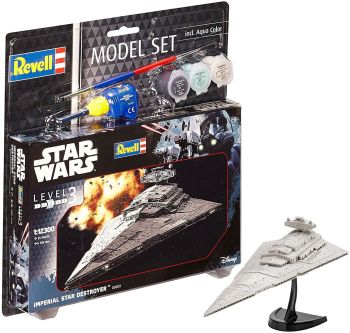 REV63609 - Modelset Imperial Star Destroyer STAR WARS met schilderij om in elkaar te zetten