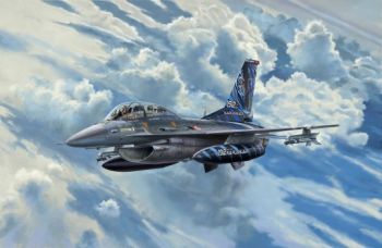 REV63844 - Modelset Vliegtuig Lockheed Martin F-16D Tigermeet 2014 met schilderij om in elkaar te zetten