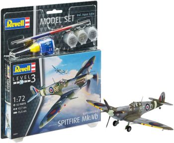 REV63897 - Modelset Supermarine Spitfire M met schilderij om in elkaar te zetten