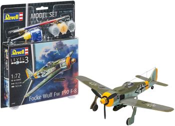 REV63898 - Modelset Focke Wulf Fw190 F-8 met schilderij om te monteren