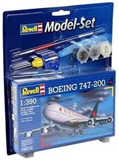 REV64210 - Modelset Boeing 747-200 met schilderij om in elkaar te zetten
