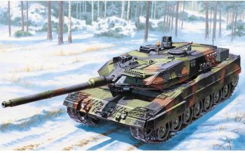 ITA6435 - Leopard 2A6 tank om in elkaar te zetten en te schilderen